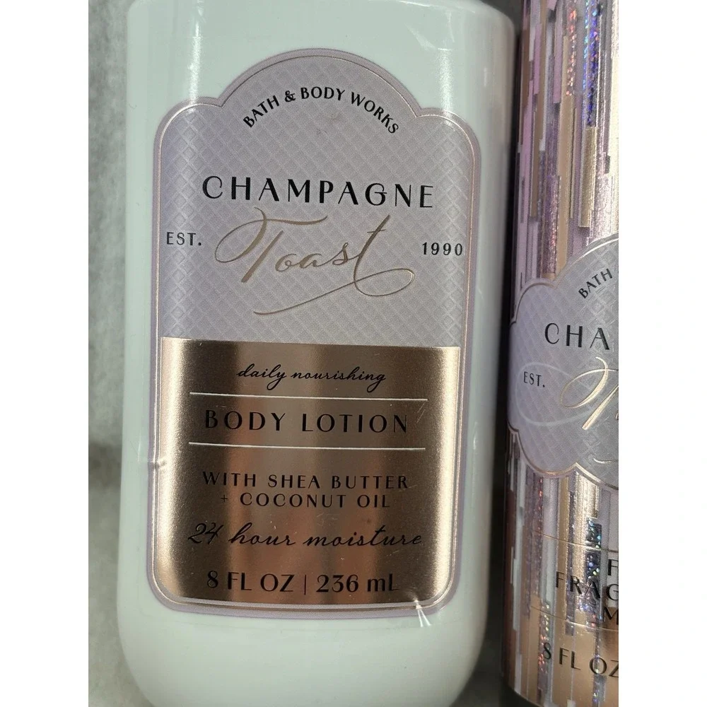 Bath & Body Works CHAMPAGNE TOAST Body Lotion & Cream Fragrance Mist 3PC